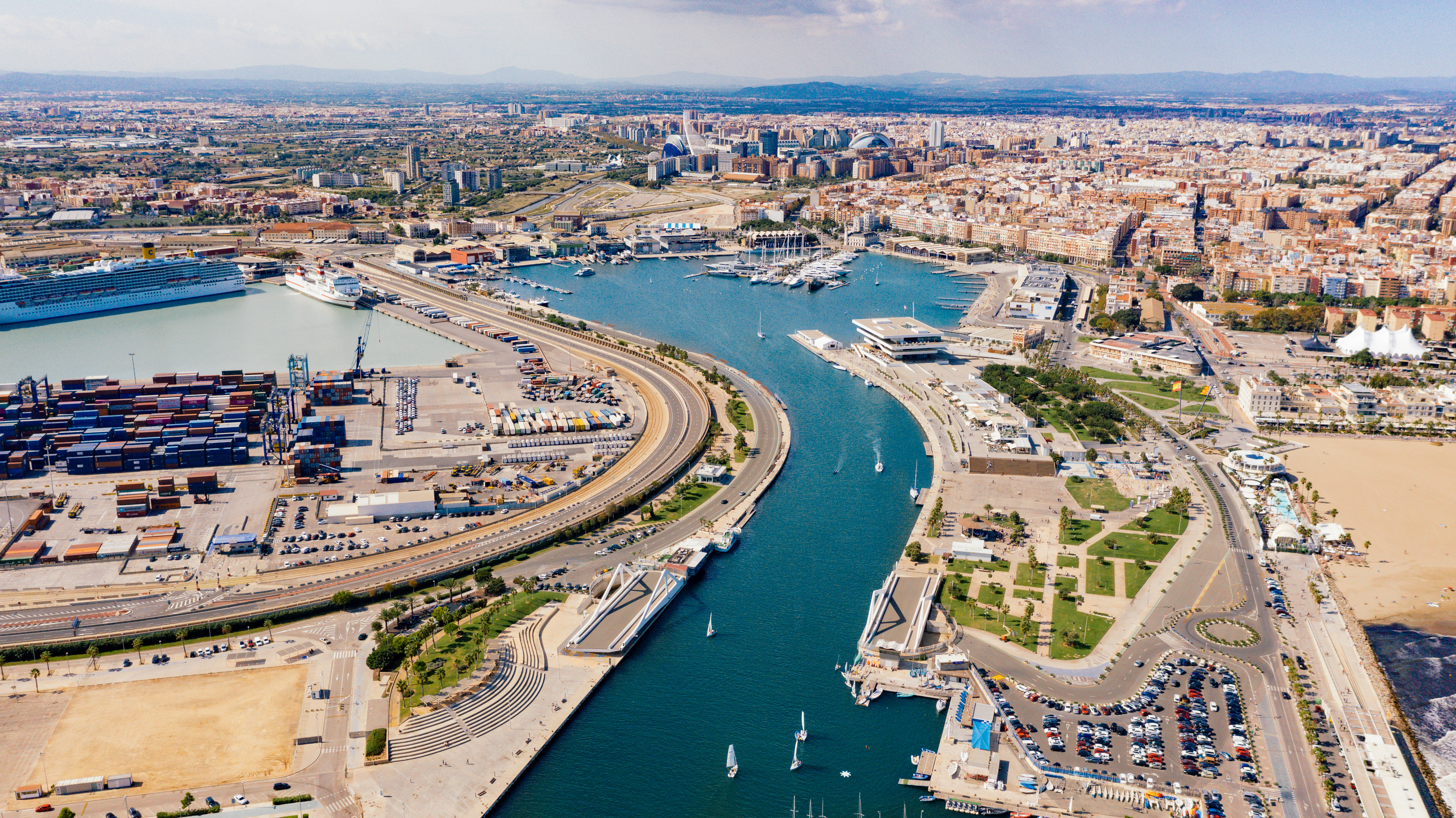 Vista aérea de La Marina